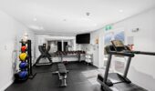 vull view of the gym at heartland hotel queenstown