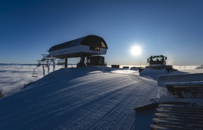 Snowcat Slope Grooming at Deer Valley