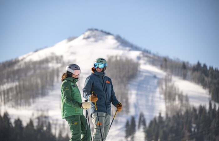 Ski school on the ski fields at Deer Valley