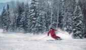 A skiier at Deer Valley