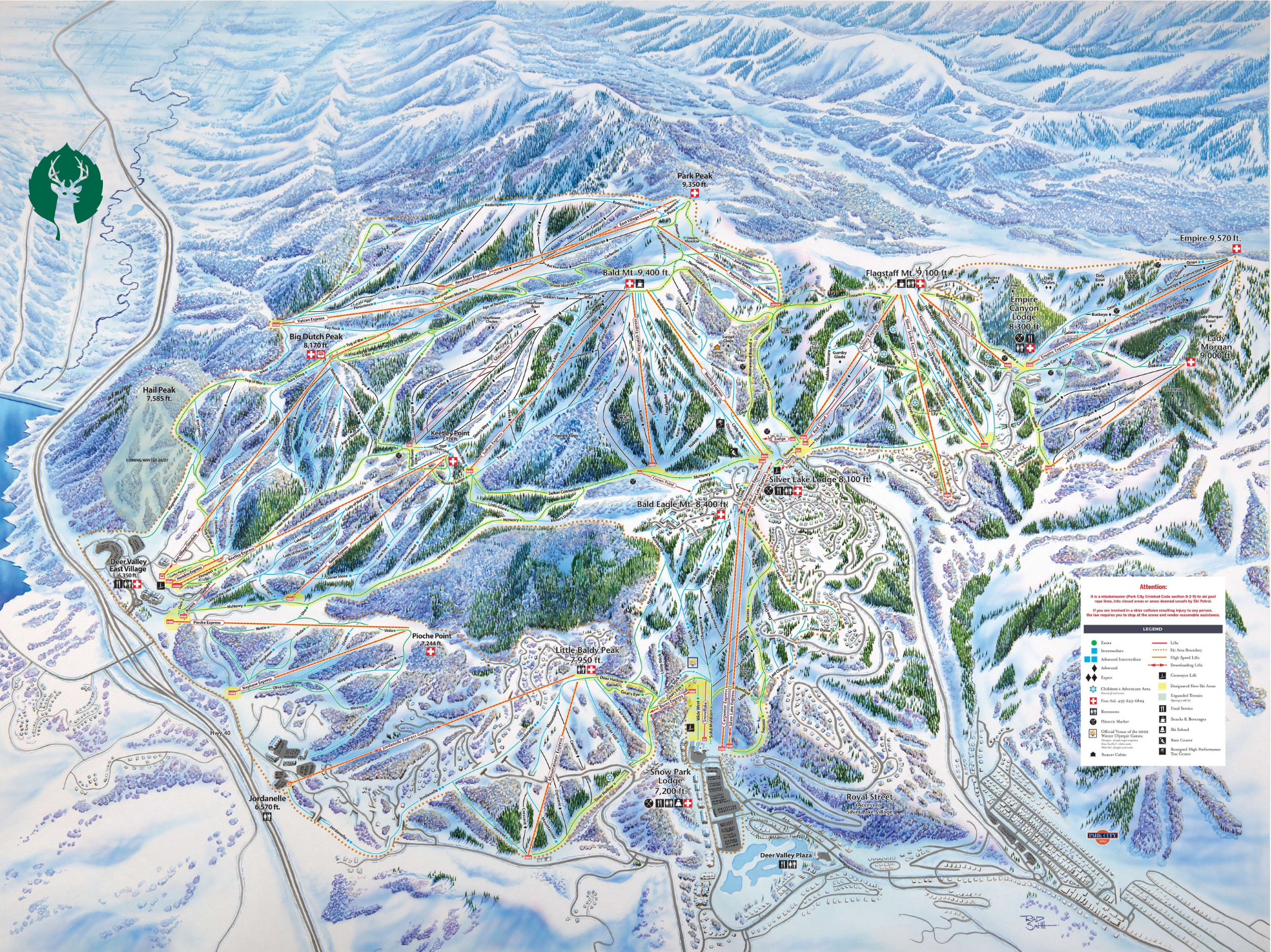 Deer Valley Trail Map