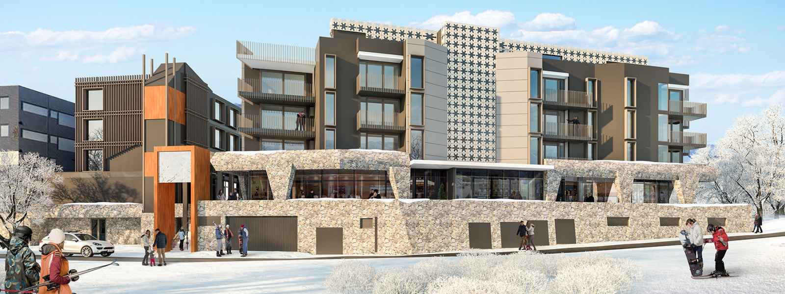 Kooroora Residences Snowscene