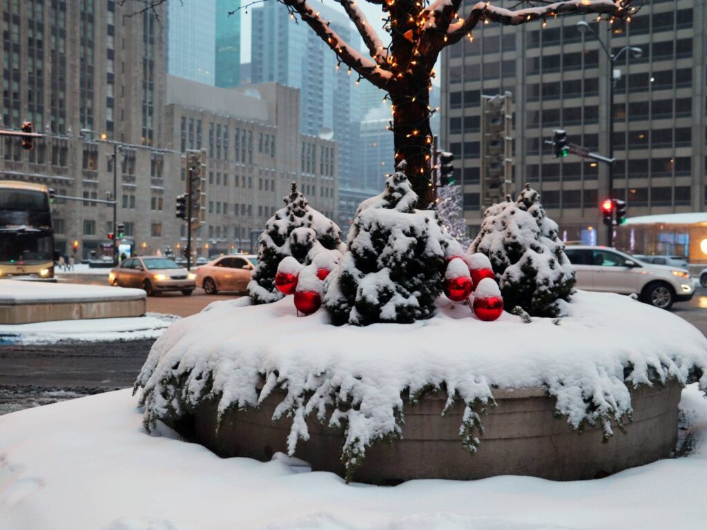 Chicago Holiday Events Snowscene