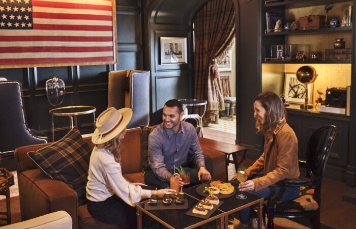 Guests dining at Hotel Jerome, Aspen USA