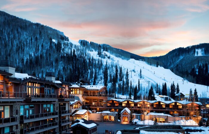 Manor Vail Lodge Exterior Night Shot Snowscene Snow Holiday Specialists
