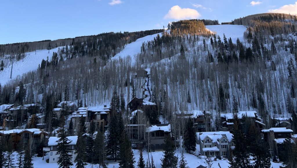 Vail scenic view snowscene ski holiday experts ski USA