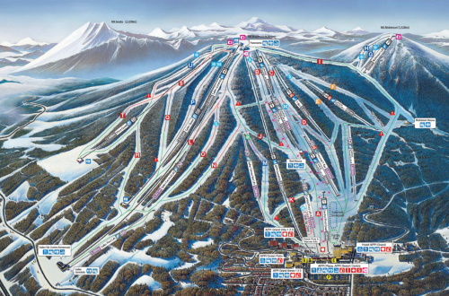 View of Appi Kogen Ski Trail Map Snowscene Travel Ski Holiday Specialists