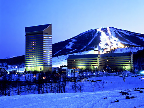 Appi Kogen Ski Resort Evening View Snowscene Travel Ski Holiday Specialists