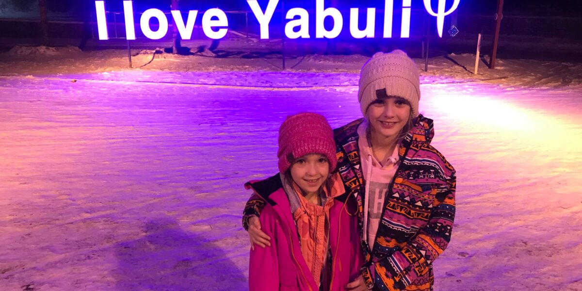 i love yabuli sign on ski fields at club med yabuli