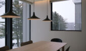 Tsu Tsu Furano dining room within modern self-contained accommodation in Furano Japan