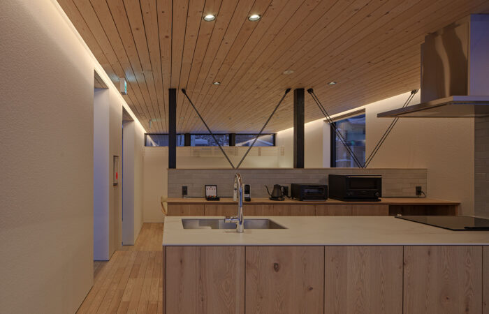Tsu Tsu Furano modern kitchen with clean contemporary design in Furano Japan