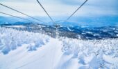 Zao Ropeway passing through famous snow monsters in Japan