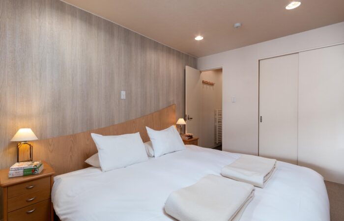 Gondola Chalets self-contained accommodation Niseko bedroom Snowscene Travel Agency