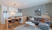 Living area of Roku Niseko self-contained accommodation in Niseko Japan
