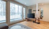 Living area of Roku Niseko self-contained accommodation in Niseko Japan