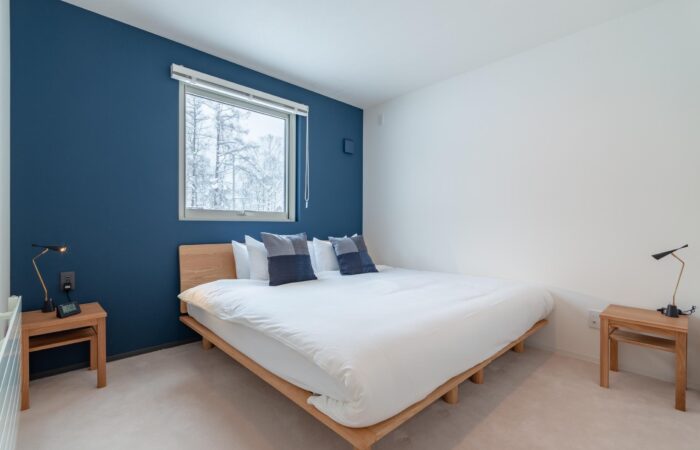 bedroom of Roku Niseko self-contained accommodation in Niseko Japan