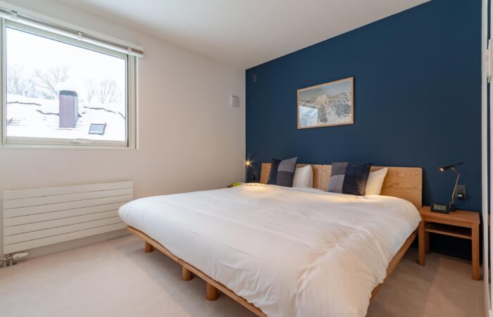 bedroom of Roku Niseko self-contained accommodation in Niseko Japan