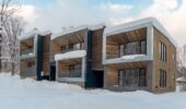 exterior view of Roku Niseko self-contained accommodation in Niseko Japan