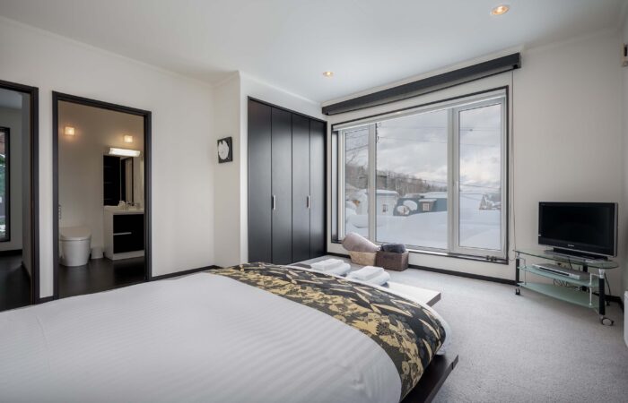 King bedroom at Shochikubai accommodation in Furano Japan