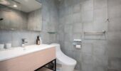 Private toilet at Arthouse Apartments accommodation in Furano Japan