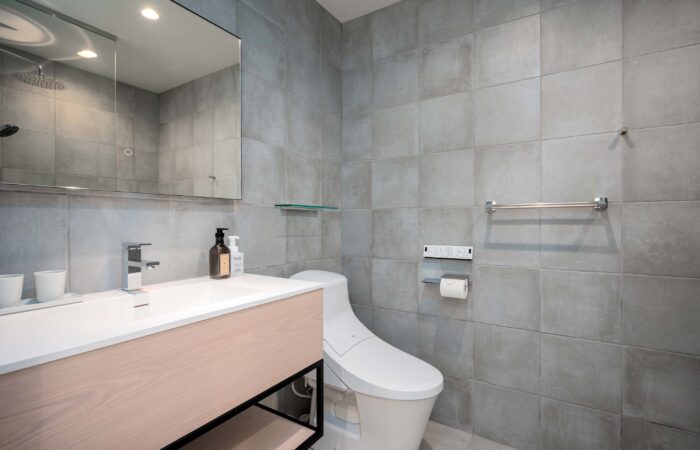 Private toilet at Arthouse Apartments accommodation in Furano Japan