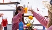 Guests enjoying brunch at Val Thorens France