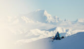A snow-covered mountain Val Thorens France