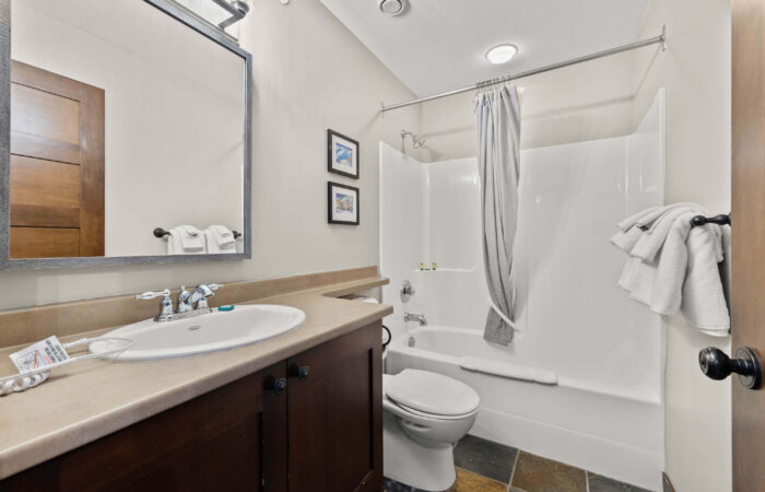 Bathroom at Stone's Throw accommodation Sun Peaks