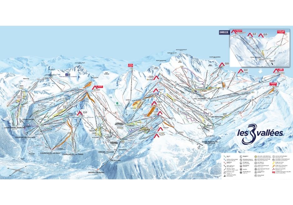Trail map for Val Thorens