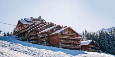 An outside view of the Hotel Le Coucou Meribel