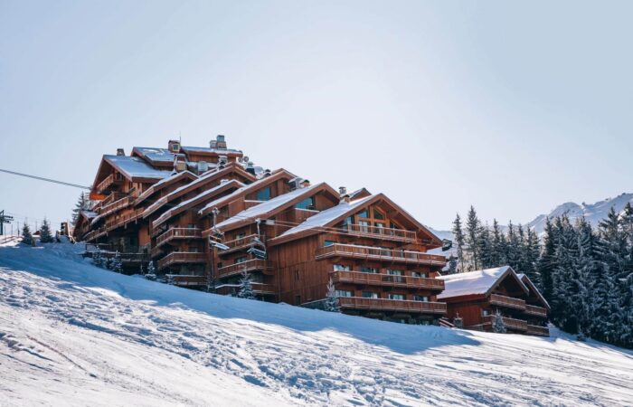 An outside view of the Hotel Le Coucou Meribel