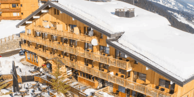 External view of Hotel Le Mottaret Mirabel France