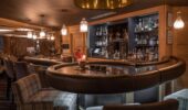 The guest bar at Hotel Le Kaila, Meribel France