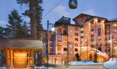 An exterior view of The Westin Monache Mammoth in winter